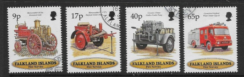 FALKLAND ISLANDS SG799/802 1998 FIRE SERVICE SET USED
