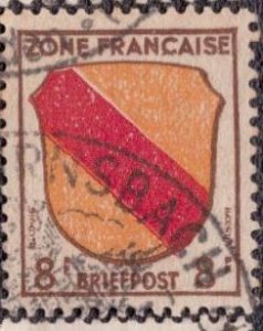 Germany -French Occupation 1945 -  4N4 Used