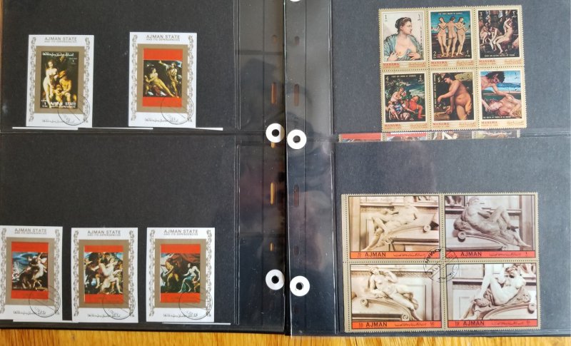 Topical Collection of Nudes on stamps.