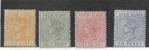 Virgin Islands Sc #12 -15 set of 4 OG VF