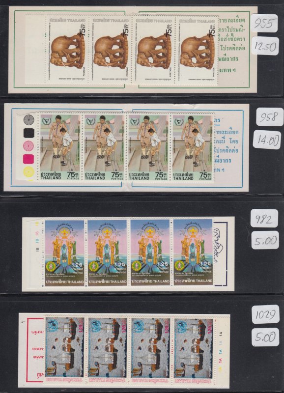 Thailand  MNH  booklet collection   cat $585.00 sell at 16%