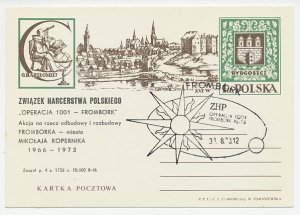 Postal stationery / Postmark Poland 1973 Nicolaus Copernicus - Astronomer