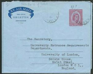 GRENADA 1958 12c aerogramme commercially used to London....................61048