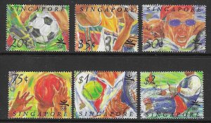 SINGAPORE SG681/6 1992 OLYMPICS USED