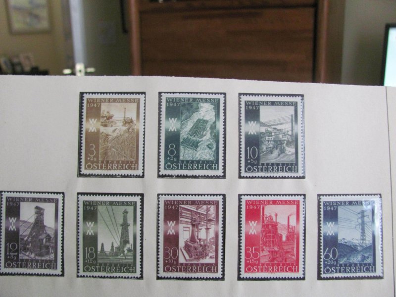 AUSTRIA 1947 MNH SET  XF    (124)