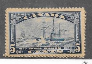 Canada #204  5c blue -toned- (MNH) CV $18.00