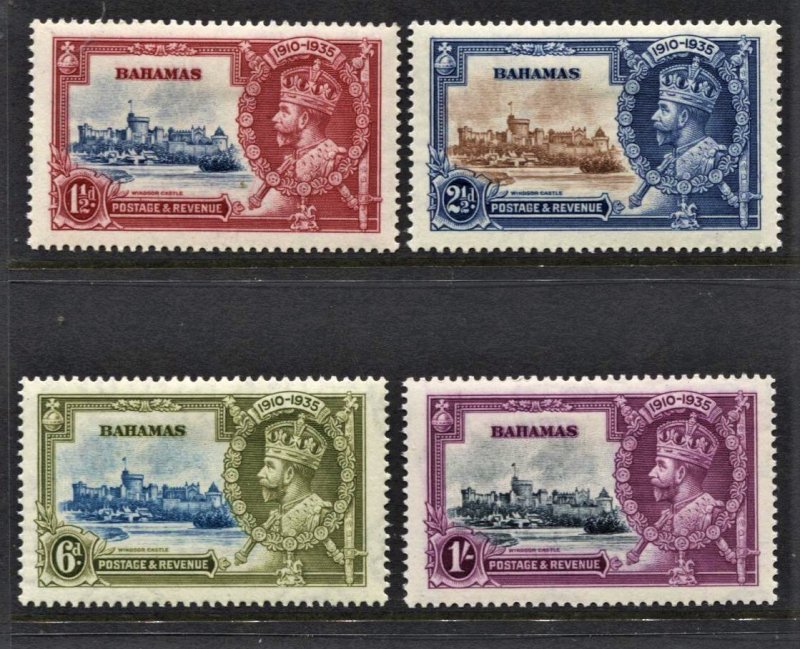 STAMP STATION PERTH  Bahamas #92-95 Silver Jubilee Set -MLH CV$35.00