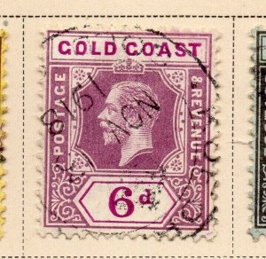 Gold Coast 1913-16 Early Issue Fine Used 6d. NW-218733