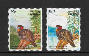 BIRDS - PAKISTAN #559-60  MNH