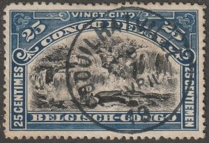 Belgium Congo, stamp, Scott#49, used, hinged,  #QC-49A