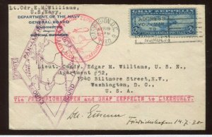 C15 Graf Zeppelin First Day Cover Signed by Dr Hugo Eckener w/PF Cert CV1258