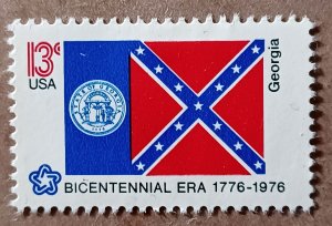 United States #1636 13c Georgia State Flag MNG (1976)