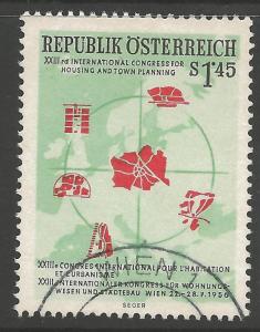 AUSTRIA SG1284 1956 TOWN PLANNING CONGRESS FINE USED