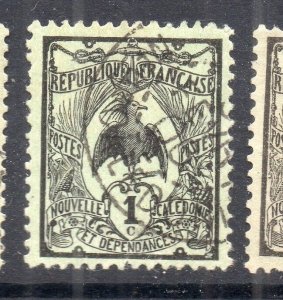 French Colonies Caledonia Early 1900s Issue Fine Used 1c. NW-253635