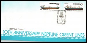 Singapore 308-39 Ships U/A FDC