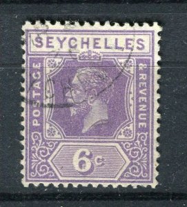 SEYCHELLES; 1920s early GV issue fine used Shade of 6c. value