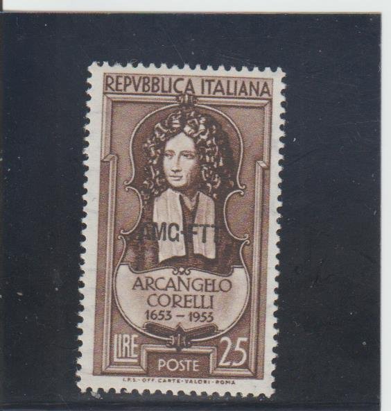 Trieste  Scott#  168  MH  (1953 Overprinted)