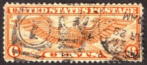 1934, US 6c, Winged Globe, Used, Sc C19