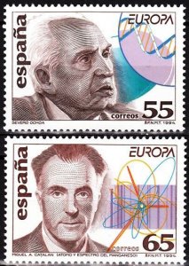 SPAIN 1994 EUROPA: Inventions. Chemistry Physics. Complete set, MNH