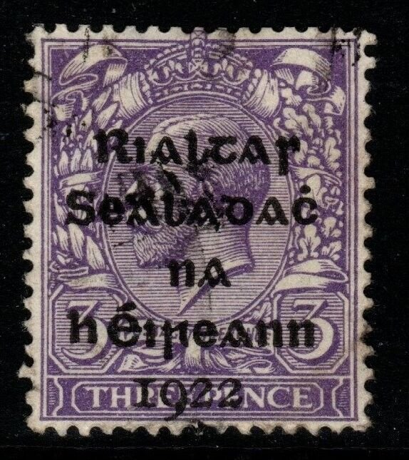 IRELAND SG5 1922 3d BLUISH VIOLET USED