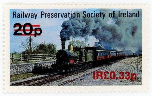 (I.B) Ireland Cinderella : Railway Preservation Society 33p on 20p OP