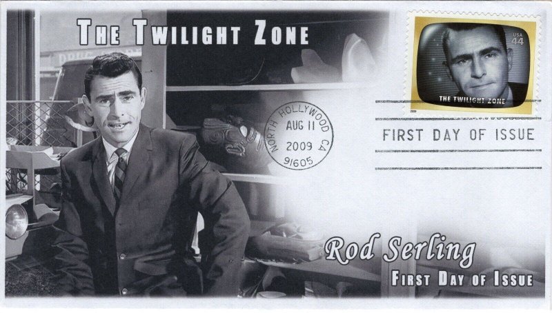 AO-4414s-3, 2009, Early TV Memories, FDC, Add-on Cachet, Standard Postmark, The