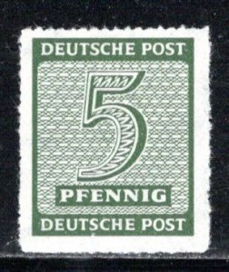 GDR West Saxony Scott # 14N3, mint nh,variation perforation, exp h/s, Mi # 116DX