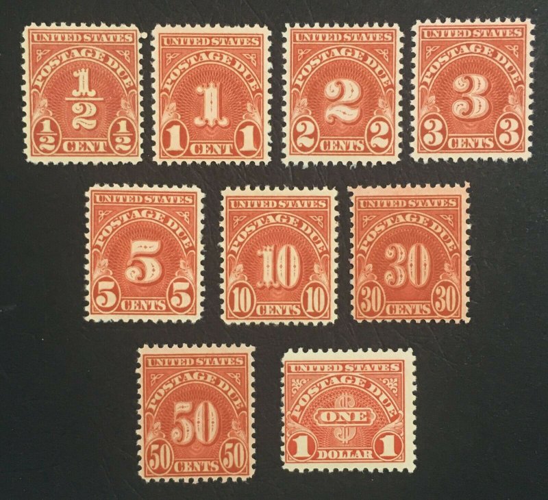 MOMEN: US STAMPS #J79-J86 MINT OG NH LOT #43254