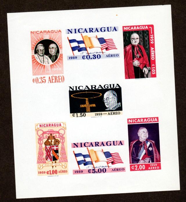 Nicaragua 823a,C436a Mint NH S/S Perf & Imperf!