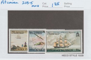 Pitcairn Islands 203-5 VF MNH QEII Ships