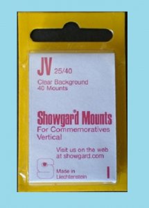Mounts Showgard, 25/40mm (40ea clear)(00508C)