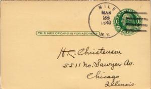 United States York Nile 1940 4b-bar  1846-1957  Postal card  Philatelic.