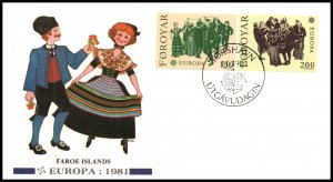 Faroe Islands 63-64 Europa U/A FDC