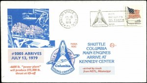 7/13/79 Columbia Main Engines Arrive Space Voyage Kennedy Space Center, FL