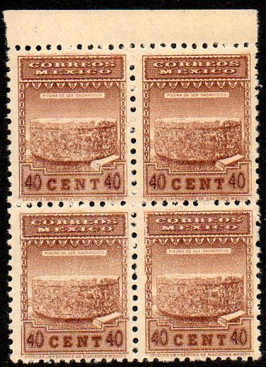 MEXICO 798, 40c 1934 Definitive Issue Blk of 4 MNH (229)