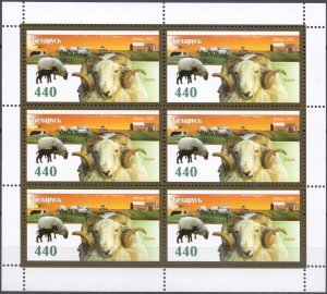 Belarus. 2007. Small sheet 694-98. Fauna. MNH.