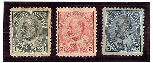 Canada Used Collection Scott #89-90-91