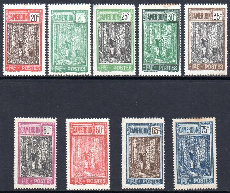 CAMEROUN 177-8, 180, 182, 184, 190-192 MH SCV $7.45 BIN $3.70 NATURE