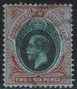 SOUTHERN NIGERIA 1912 KGV 2/6 USED