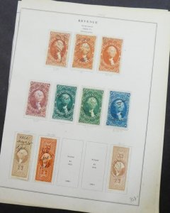 EDW1949SELL : USA 1862-71 Sc #R66a//98a Beautiful collection of 20 diff Cat $547