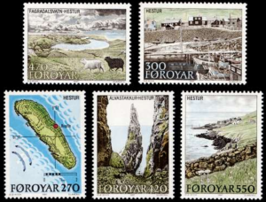 STAMP STATION PERTH Faroe Islands #161-165 Fa156-160 MNH CV$6.65