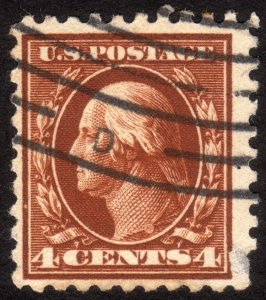 1914, US 4c, Washington, Used, Sc 427