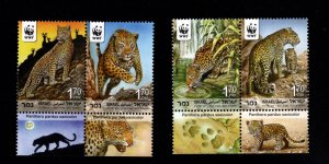 ISRAEL Scott 1876 a-d World Wildlife Fund set with tabs