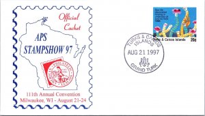 Turks & Caicos FDC 1997 - 111th Annual Convention Milwaukee WI - F64409