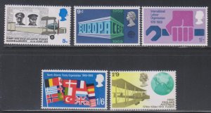 Great Britain,  Atlantic Flight (SC# 584-588) MNH SET