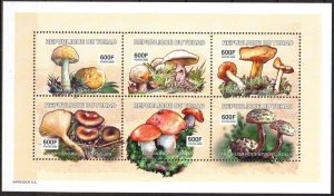 Chad 2002 / 2003 Mushrooms sheet MNH