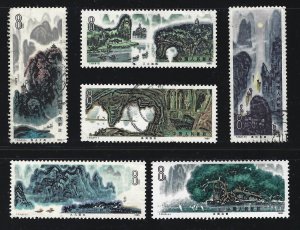 China stamps 1980 T53 1618-1625 Guilin Landscapes. 桂林山水. Set of 6/8 mixed stamp.