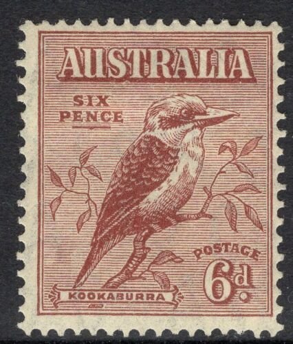 AUSTRALIA SG146 1932 6d RED-BROWN MTD MINT 