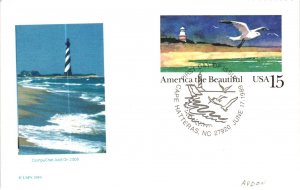 UX132 America The Beautiful Cape Hatteras – Compuchet Cachet