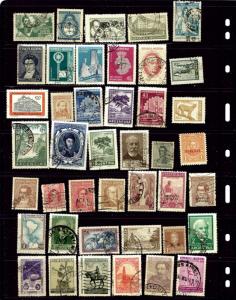 Argentina #1 - 42 different probably all used dups not counted